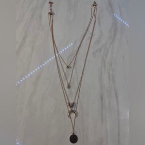 4 layered boho necklace